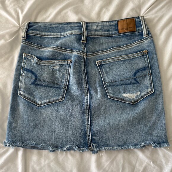 American Eagle Hi-Rise Mini Jean Skirt - Picture 2 of 3